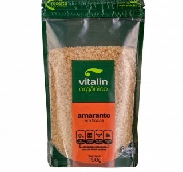 Foto 1 - Amaranto orgnico em flocos, Vitalin, 150g